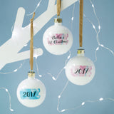 Bespoke personalised message China Bauble