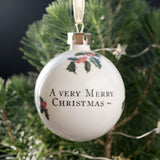 Christmas China Bauble