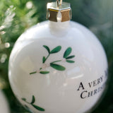 Christmas China Bauble