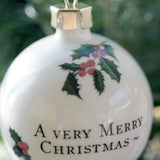 Christmas China Bauble