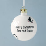 Bespoke personalised message China Bauble