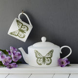 Butterflies Oval Teapot