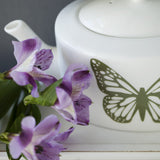 Butterflies Oval Teapot