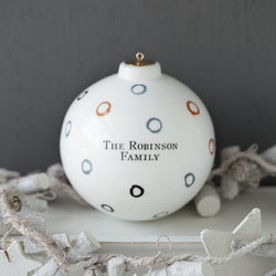 Abstract Print Bauble