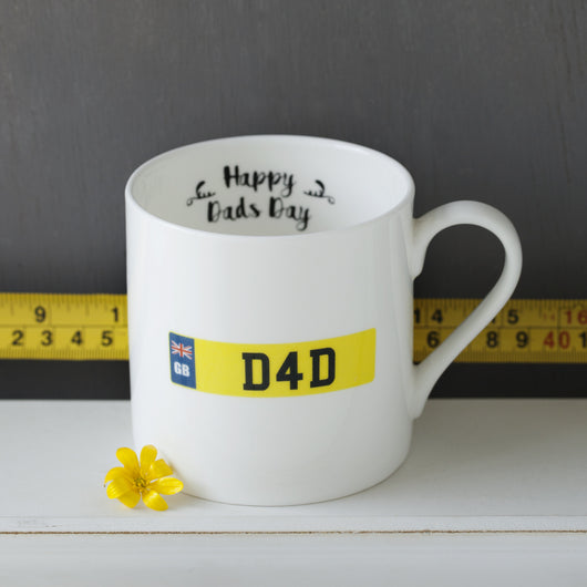 Dad's Number Plate Mug
