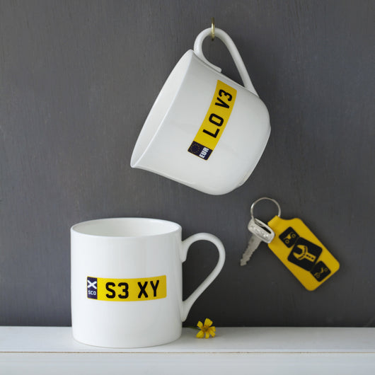 Number Plate Cup or Mug