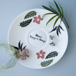 Botanical Personalised Jewellery Saucer